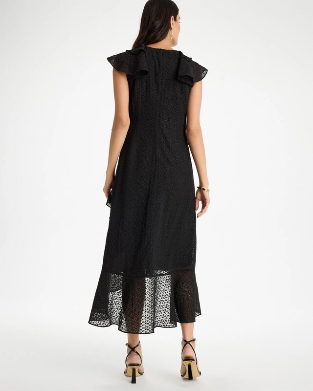 Floral Surplice Ruffled Dress - image 3